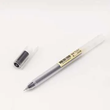 XIZE SH Minimalist Japanese Style Gel Pens Ultra Fine Point 0.38mm Black Pens For Smooth Writing Note Taking Black Ink Pen,12 Count