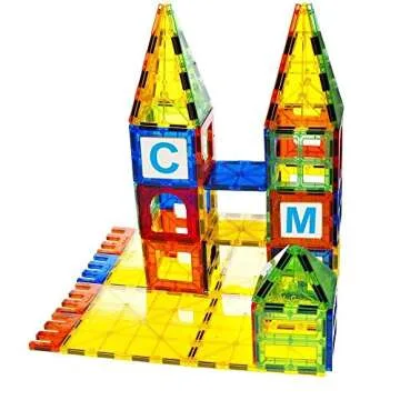 Mag Genius Magnet Tiles - Educational Magnetic Building Blocks