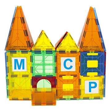 Mag Genius Magnet Tiles - Educational Magnetic Building Blocks