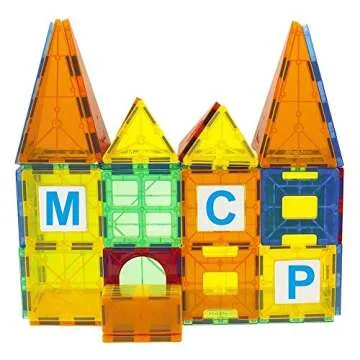 Mag Genius Magnet Tiles - Educational Magnetic Building Blocks