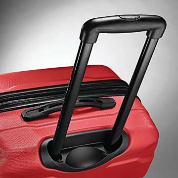 Samsonite Omni PC Hardside Expandable Luggage with Spinner Wheels, Red, 2-Piece Set (20/24)