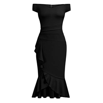 Elegant Knitee Off Shoulder Bodycon Dress for Women