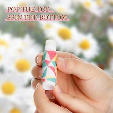 Sureio 10 Pack Lip Balm Holder Keychain Compact Clip On lipstick Lip Gloss Holder Keychain Elastic lipstick Sleeve Clip (Rustic Style)