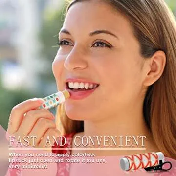 Sureio 10 Pack Lip Balm Holder Keychain Compact Clip On lipstick Lip Gloss Holder Keychain Elastic lipstick Sleeve Clip (Rustic Style)