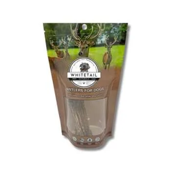 WhiteTail Naturals - Deer Antlers for Large Dogs - (1 Pack - Extra Large) - All Natural Dog Antler- Naturally Shed, Long Lasting Chew Bone, Crafted in USA for Aggressive Chewers
