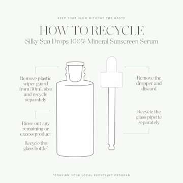 KORA Organics Silky Sun Drops, SPF 30 Mineral Sunscreen Serum, Skin Barrier Repair, Certified Organic, Cruelty Free, 1.01 oz