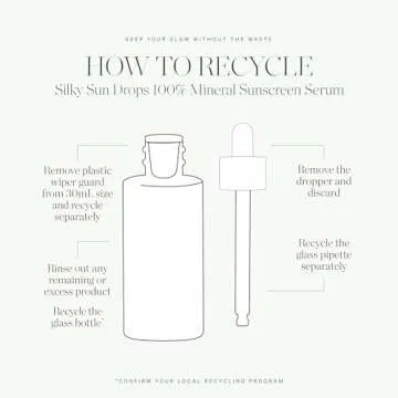 KORA Organics Silky Sun Drops, SPF 30 Mineral Sunscreen Serum, Skin Barrier Repair, Certified Organic, Cruelty Free, 1.01 oz