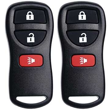 Keyless Entry Remote Control Key Fob Replacement Fits for Nissan Xterra Titan Armada Frontier 2002-2...