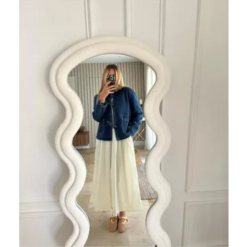 PLNOTME Women's Tie Front Denim Shacket Fall Fashion Top