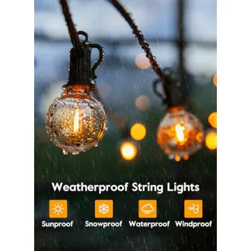 Brightown G40 LED Light Bulbs - 25 Pack for Indoor Outdoor Use