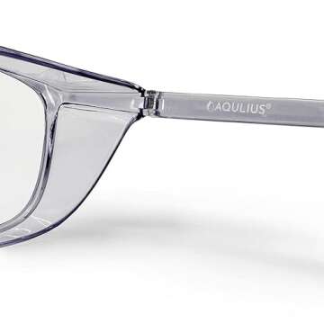 Aqulius 2 Pack Stylish Protective Anti Fog Safety Goggles - Scratch Resistant Blue Safety Glasses for Women and Nurses