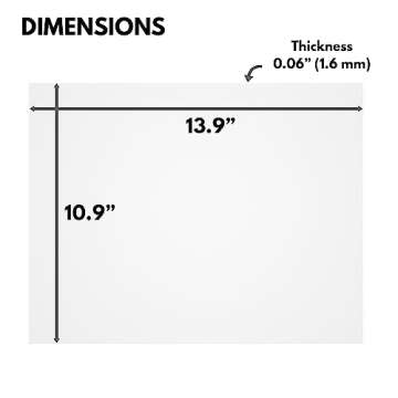 Icona Bay Heat Strengthened Glass Replacement for Picture Frame, Shatter Free Frame Replacement Glas...