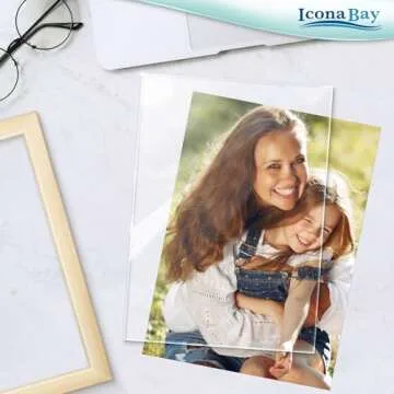 Icona Bay Heat Strengthened Glass Replacement for Picture Frame, Shatter Free Frame Replacement Glass, Scratch Proof Frame Glass (Clear, 11x14 Inch), Semi Tempered Glass Cover Sheet