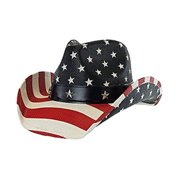Vintage USA American Flag Cowboy Hat for All Ages