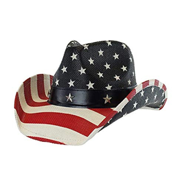 Vintage USA American Flag Cowboy Hat for All Ages