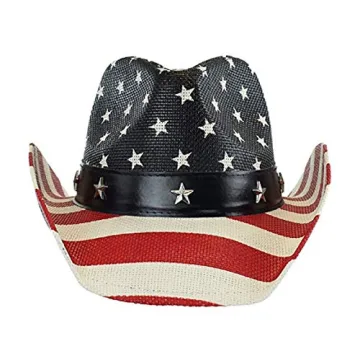 Vintage USA American Flag Cowboy Hat for All Ages