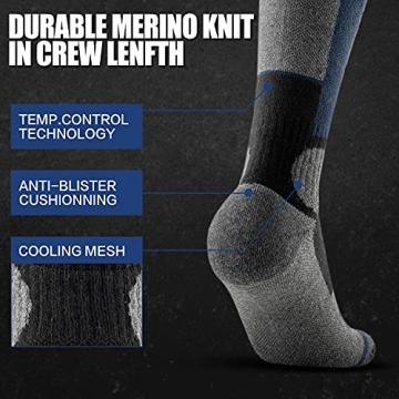 CXGCLUB Wool Ski Socks - Cozy Thermal Socks for Winter Adventures