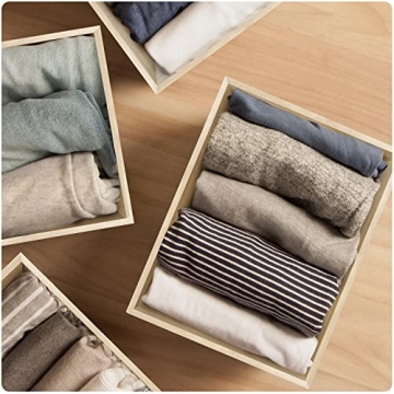 Stylish Sorbus Wooden Storage Bins - 3-Piece Set