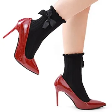 Zeelina Lace Ruffle Frilly Socks for Women and Girls