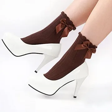 Zeelina Lace Ruffle Frilly Socks for Women and Girls