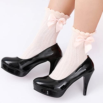 Zeelina Lace Ruffle Frilly Socks for Women and Girls