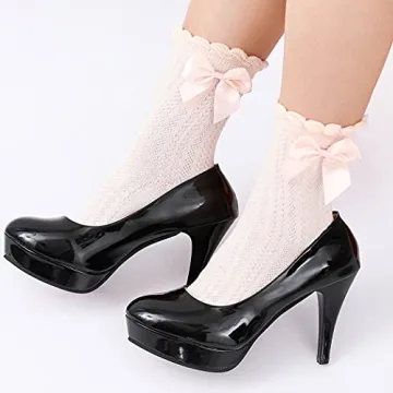 Zeelina Lace Ruffle Frilly Socks for Women and Girls