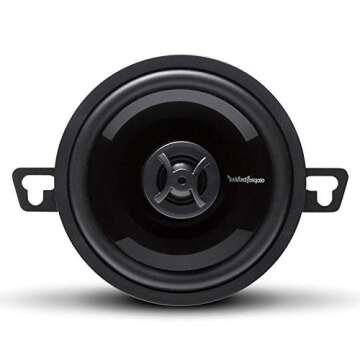 Rockford Fosgate P132 Punch 3.50" 2-Way Coaxial Full Range Speakers - Black (Pair)