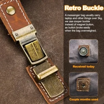 Stylish Waterproof Laptop Messenger Bag for Men