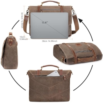Stylish Waterproof Laptop Messenger Bag for Men