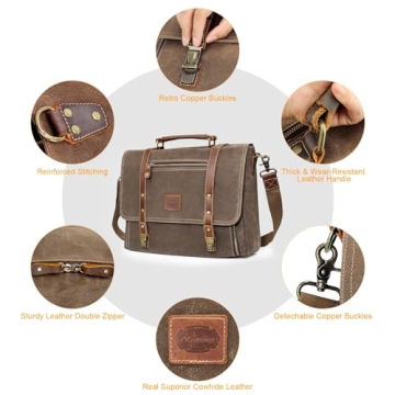 Stylish Waterproof Laptop Messenger Bag for Men