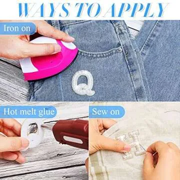 Chuangdi Pearl Letter Patches for Custom DIY Projects