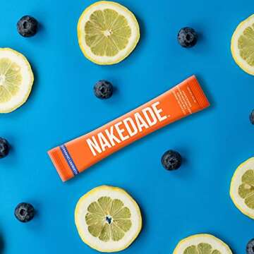 Nakedade Blueberry Lemonade - Clean Electrolyte Sports Powder