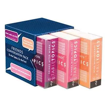 TableTopics Friends Conversation Pack - 120 Fun Question Cards for Game Night, Conversation Starters...