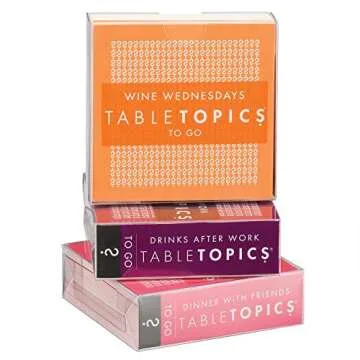 TableTopics Friends Conversation Pack - 120 Fun Question Cards for Game Night, Conversation Starters, Get to Know Your Friends Better, Start Fun New Conversations & Explore New Topics