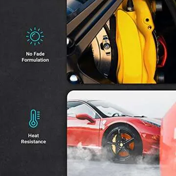 ERA Paints Blue Brake Caliper Paint With Omni-Curing Catalyst Technology - 2K Aerosol Glossy Finish High Temp Resistance And Extreme Durability Against Color Fade And Chemicals Like Brake Fluid