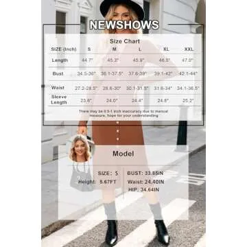 Newshows Womens Fall Sweater Dress 2024 Long Sleeve Oufits Trendy Bodycon Split V Neck Ribbed Knit Button Casual Midi Dresses(Caramel, L)