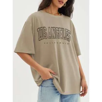 ATHMILE Oversized Women's T-Shirts for Summer Style