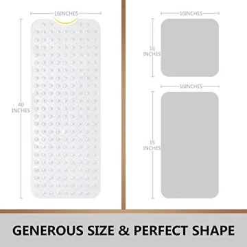 Eco-Friendly Non-Slip Baby Bath Mat with 200 Suction Cups