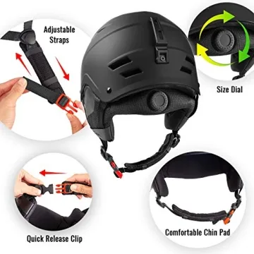 TurboSke Ski Helmet - Perfect for Men, Women, Youth