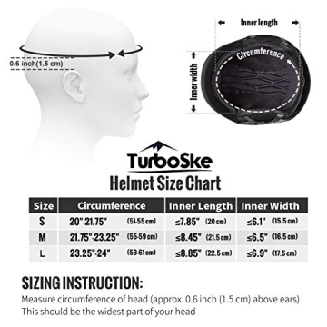 TurboSke Ski Helmet - Perfect for Men, Women, Youth