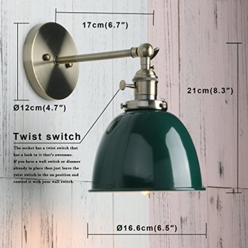 Stylish PERMO Industrial Wall Sconce for Every Room