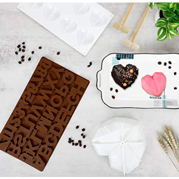 Heart Mold for Chocolate & Mousse - 8 Cavities Silicone Mold