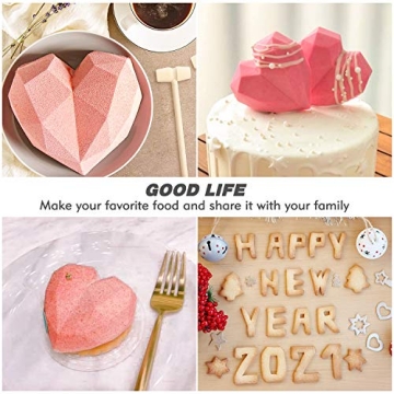 Heart Mold for Chocolate & Mousse - 8 Cavities Silicone Mold