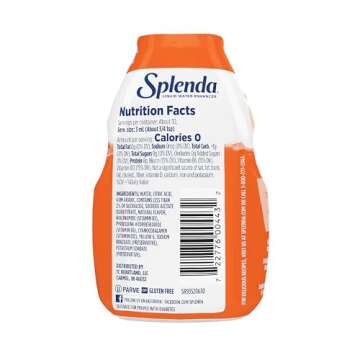 SPLENDA Liquid Water Enhancer Drops, Sugar Free, Zero Calorie, Natural Flavor, Concentrated Drink Mix, 3.11 Fl Oz Each Bottle (Mandarin Orange, 1 Pack)