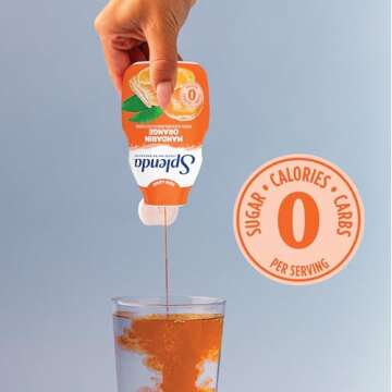 SPLENDA Liquid Water Enhancer Drops, Sugar Free, Zero Calorie, Natural Flavor, Concentrated Drink Mix, 3.11 Fl Oz Each Bottle (Mandarin Orange, 1 Pack)
