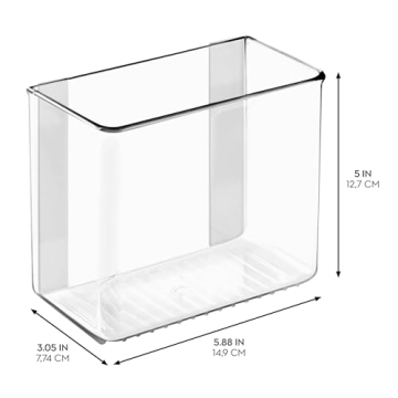 iDesign AFFIXX Wall Mount Organizer Plastic Storage Solutions