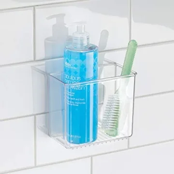 iDesign AFFIXX Wall Mount Organizer Plastic Storage Solutions