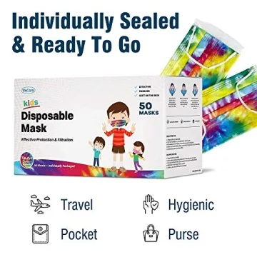 Stylish WECARE Kids Tie Dye Masks for Protection