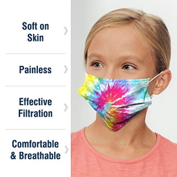 Stylish WECARE Kids Tie Dye Masks for Protection