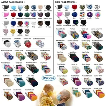 Stylish WECARE Kids Tie Dye Masks for Protection